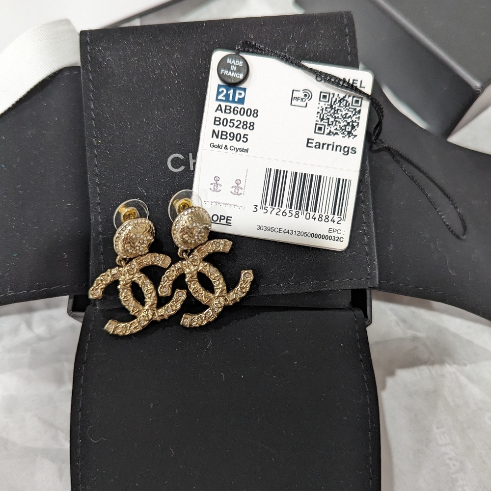 Chanel 21p gold earrings - Picture 5 of 6